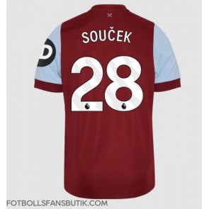 West Ham United Tomas Soucek #28 Replika Hemmatröja 2023-24 Kortärmad